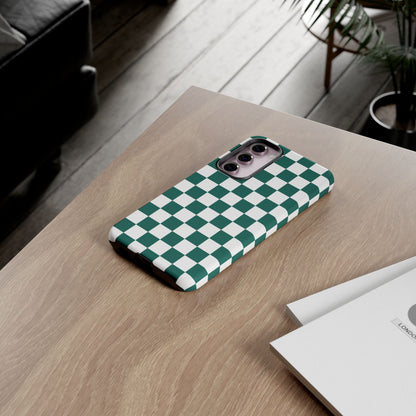 Stylish Checkered Phone Case, Protective Cover, Unique Gift, Trendy Accessory, Customizable Design, Ideal for All Ages