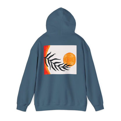 Lotus and Sunset Unisex Hoodie - Cozy Gift for Mindfulness, Meditation, or Nature Lovers, Perfect for Fall and Winter