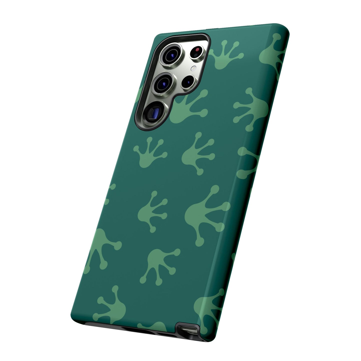 Frog Print Phone Case, Nature Lover Gift, Eco-Friendly Cover, Fun Green Design, Unique Frog Accessories