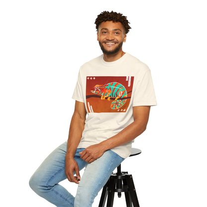 Vibrant Chameleon T-Shirt | Eco-friendly Fashion Tee, Unisex Graphic Tee, Animal Lover Shirt, Gift for Nature Enthusiasts