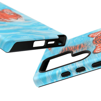 Vibrant Tiger Phone Case, Wildlife Lover Gift, Phone Accessories, Animal Print Case, Summer Vibe, Cool Phone Cover