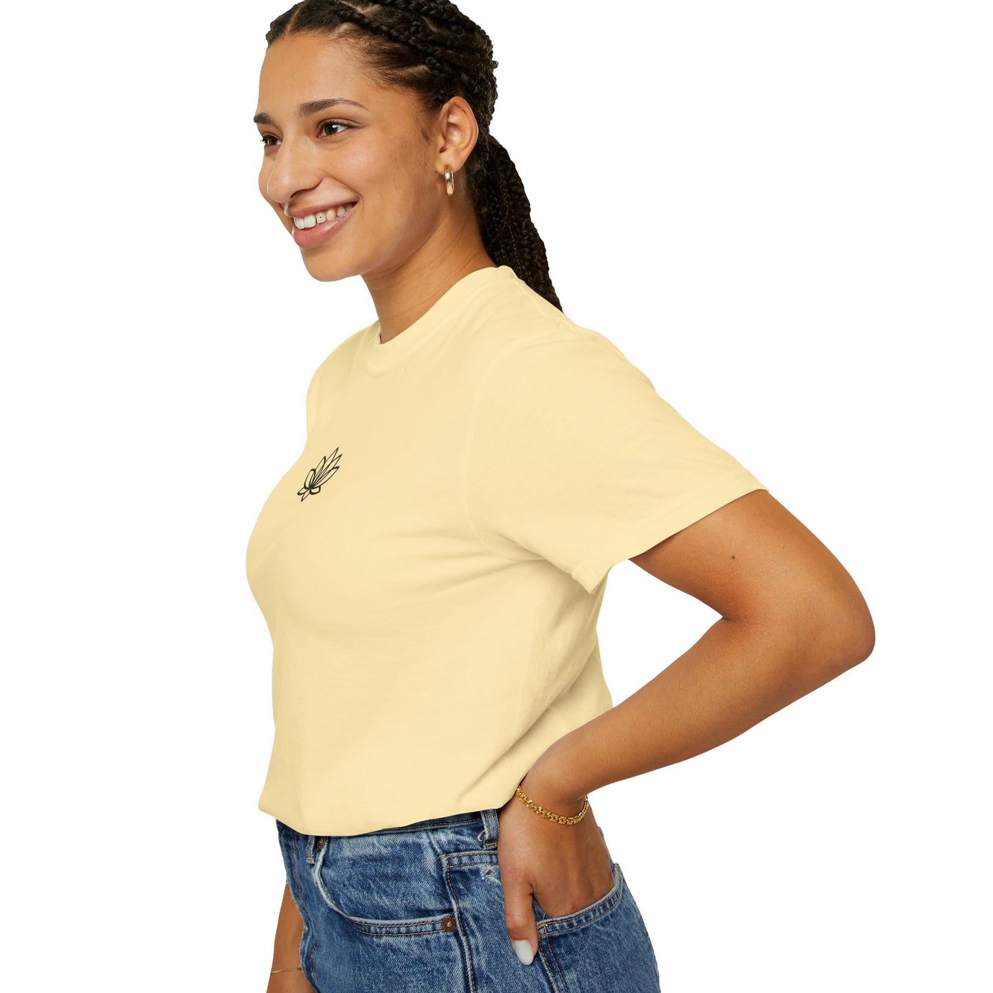 Lotus Bloom Unisex T-shirt, Soft Cotton Tee, Spiritual Gift, Meditation Wear, Casual Daily Outfit, Nature Lover Apparel