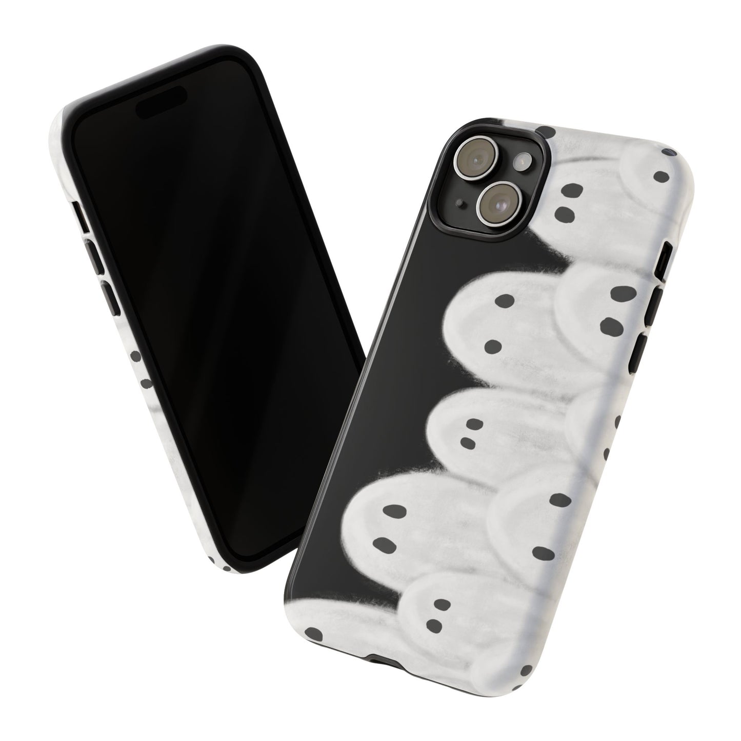 Painted Ghosts Phone Case | Ghostly Tough Phone Case for Spooky Style, Halloween Gift, Phone Cover, Ghost Theme, Unique Accessory, Spooky Season, Viral Painted Ghosts Inspired Design