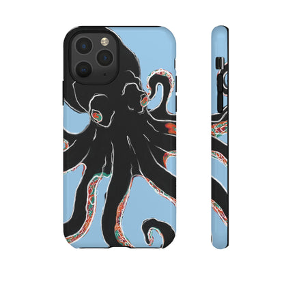 Octopus Tough Phone Case, Sea Creature Design, Ocean Lover Gift, Unique Phone Cover, Underwater Artwork