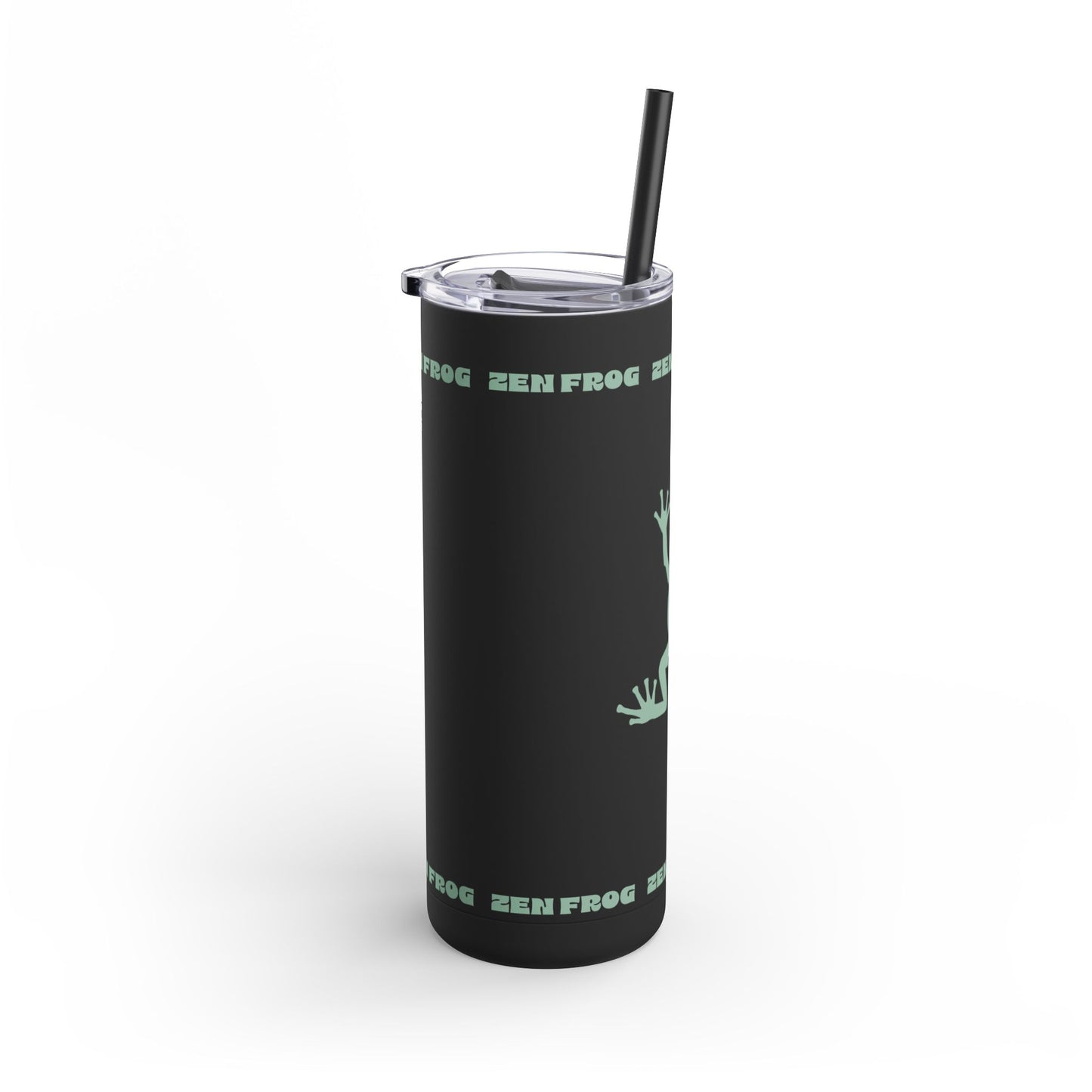 Zen Frog Skinny Tumbler, 20oz - Unique Drinkware for Nature Lovers, Eco-friendly Gift, Travel Cup, Summer Hydration, Stylish Reusable Cup