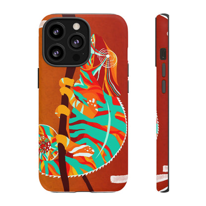 Chameleon Phone Case - Vibrant Artistic Design, Tough Cases for Animal Lovers, Unique Gift, Eco-Friendly Protection