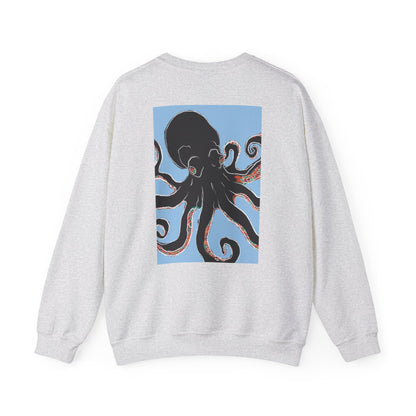Artsy Octopus Crewneck Sweatshirt | Unisex Cozy Apparel, Perfect Gift for Sea Lovers, Casual Fashion for All Occasions