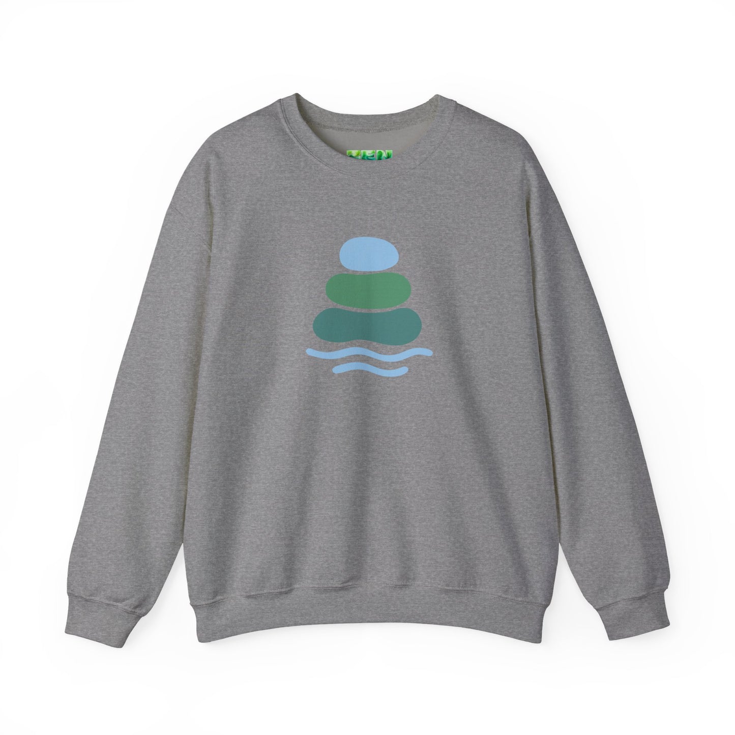Serene Balance Crewneck Sweatshirt, Cozy Layering Piece, Casual Everyday Wear, Ideal for Relaxation, Gift for Mindfulness Enthusiasts