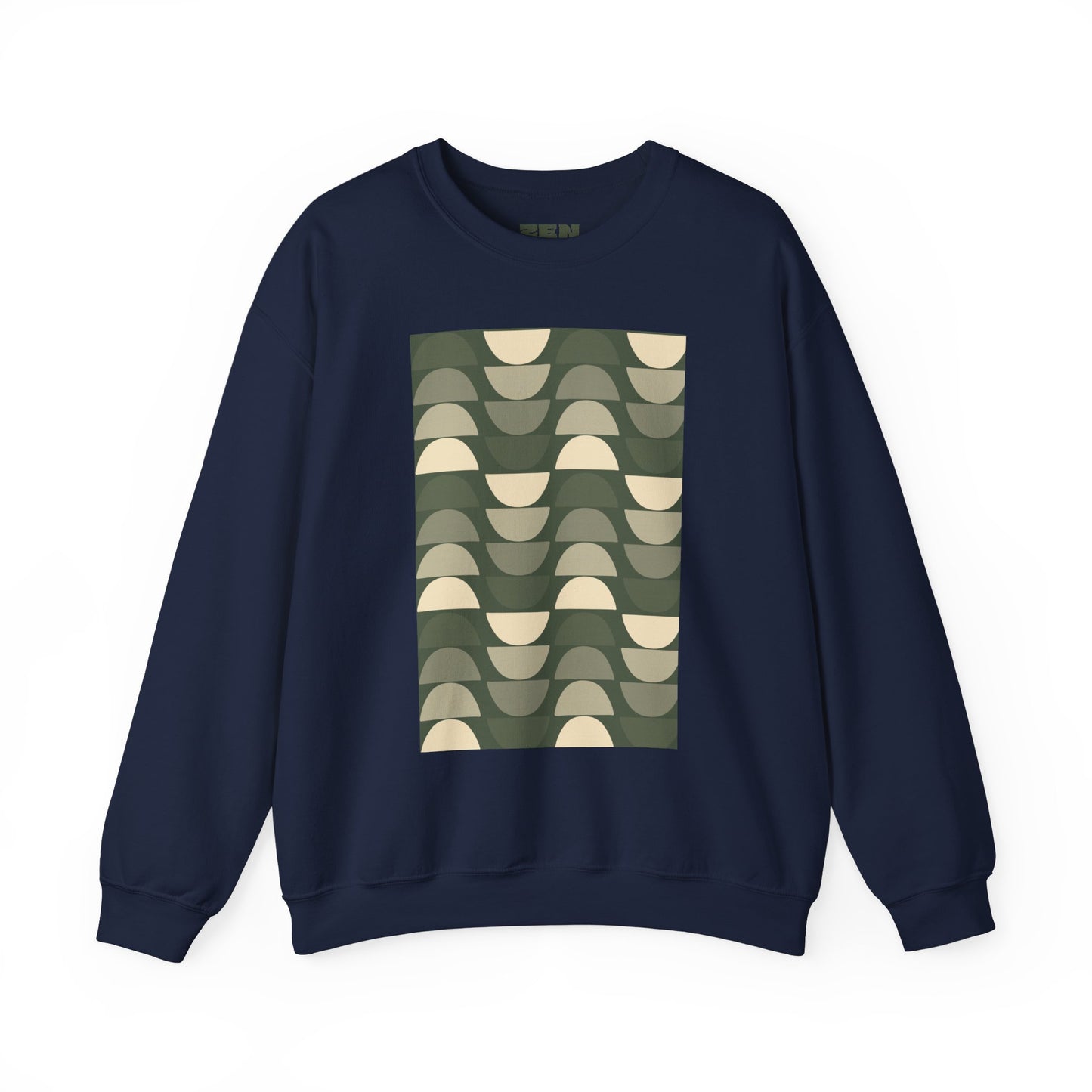 Stylish Geometric Crewneck Sweatshirt for Relaxed Vibes, Cozy Layer, Unisex Fashion Piece, Perfect Gift for Art Lovers, Casual Wear