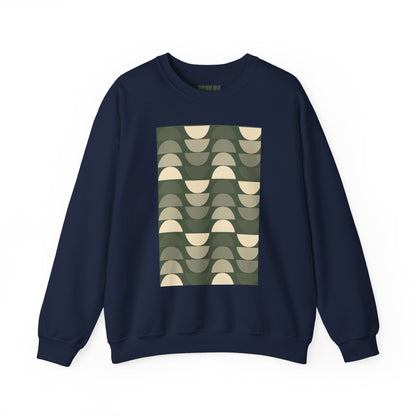 Stylish Geometric Crewneck Sweatshirt for Relaxed Vibes, Cozy Layer, Unisex Fashion Piece, Perfect Gift for Art Lovers, Casual Wear