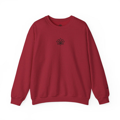 Lotus Flower Unisex Crewneck Sweatshirt, Cozy Sweatshirt, Flower Sweatshirt, Gift for Her, Casual Wear, Spring Fashion