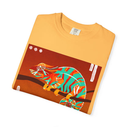 Vibrant Chameleon T-Shirt | Eco-friendly Fashion Tee, Unisex Graphic Tee, Animal Lover Shirt, Gift for Nature Enthusiasts