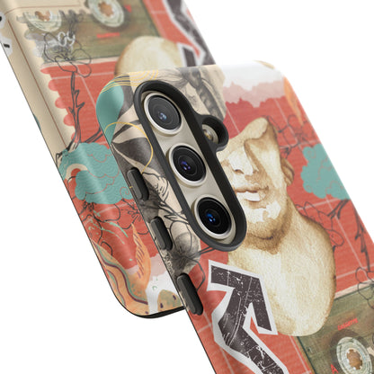 Artistic iPhone Case, Tough Cases with Vintage Design, Unique Phone Cover, Gift for Art Lovers, Protective Case for All Occasions, Vintage Collage Art