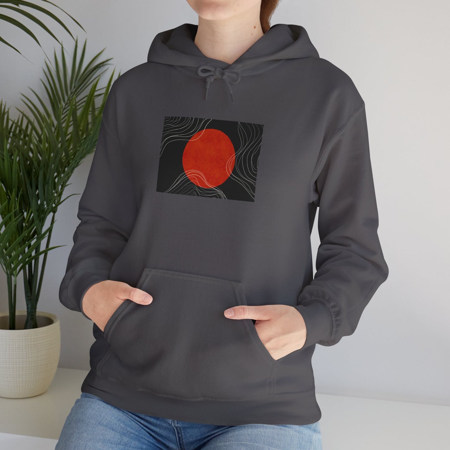 Minimalist Graphic Hoodie for Comfort, Cozy Sweatshirt for Everyday Wear, Trendy Hooded Pullover, Casual Gift for Friends