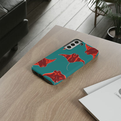 Manta Ray Phone Case, Tropical Phone Cover, Ocean Vibe Accessories, Summer Gift Idea, Marine Animal Merchandise