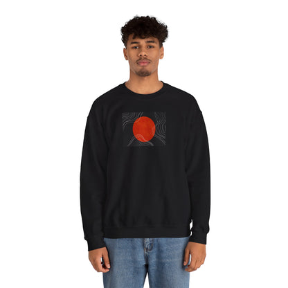 Minimalist Sunset Crewneck Sweatshirt, Cozy Unisex Sweater for Everyday Wear, Gift for Fall, Layering Essential