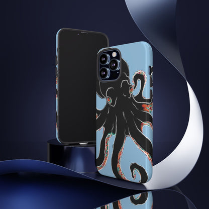Octopus Tough Phone Case, Sea Creature Design, Ocean Lover Gift, Unique Phone Cover, Underwater Artwork