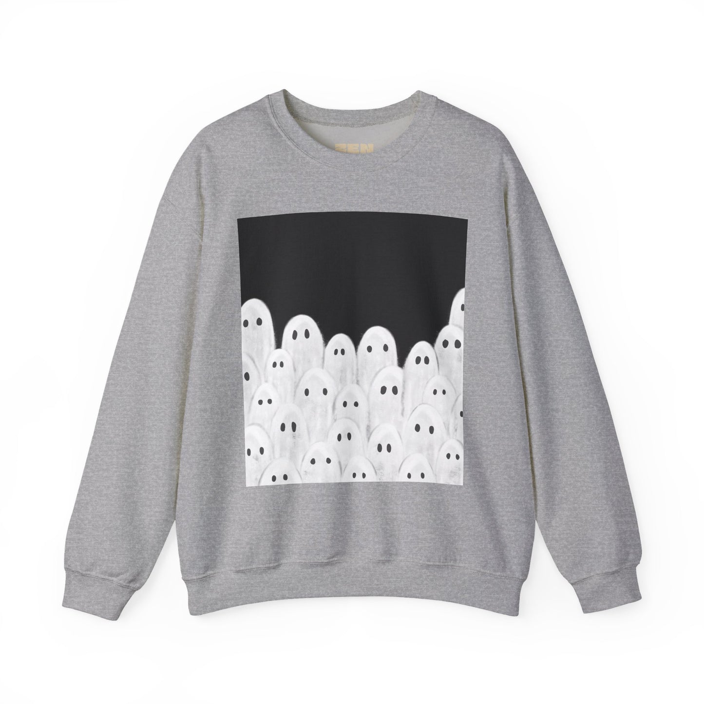 Painted Ghosts Crewneck | Cozy Sweatshirt, Perfect for Halloween, Fall, and Spooky Season