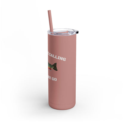 Fishing Lover's 20oz Tumbler - Perfect for Outdoors, Travel, Gifts, Father's Day, Camping, and More!