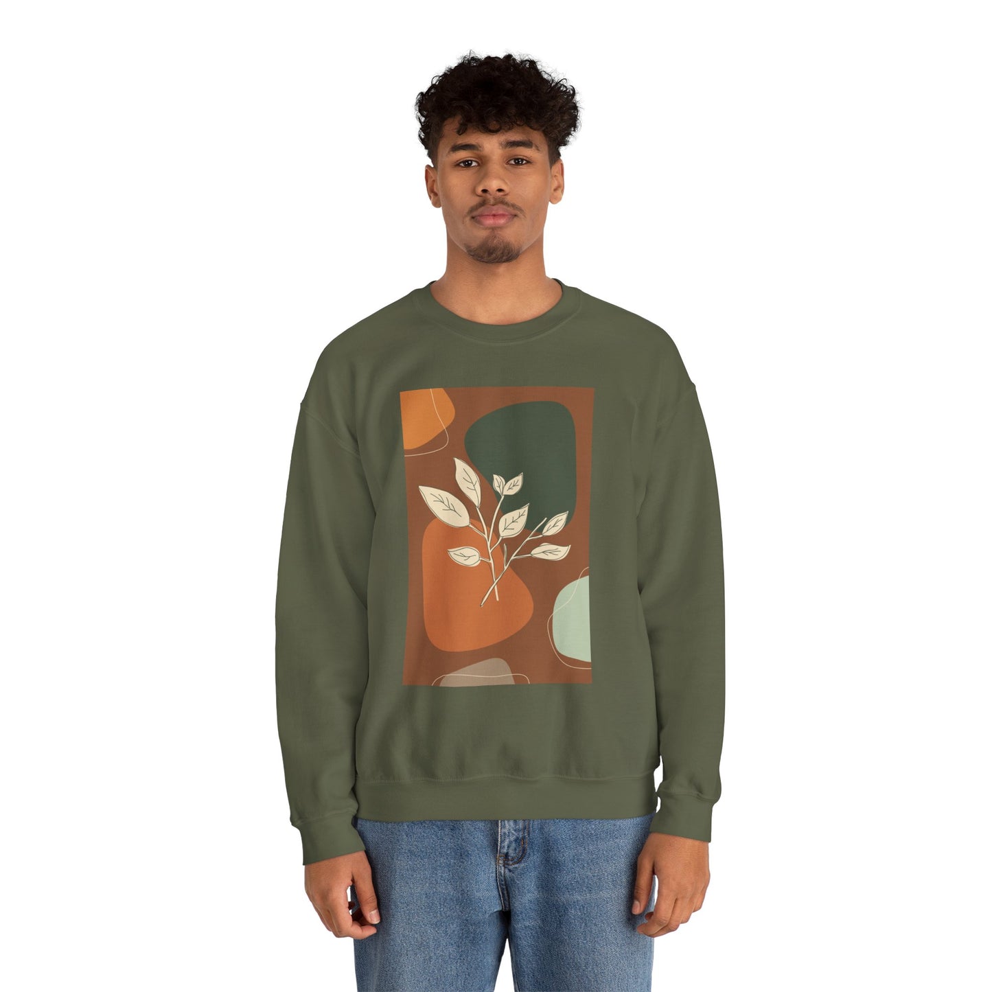 Botanical Print Crewneck Sweatshirt | Cozy Unisex Sweatshirt, Fall Fashion, Casual Wear, Gift for Her, Botanical Art