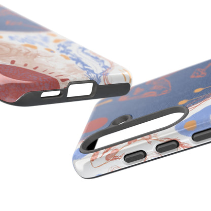 Artistic Phone Case with Abstract Design, Tough Phone Case, Unique Gift, Trendy Accessories, Modern Art Case, Stylish Tech Gear