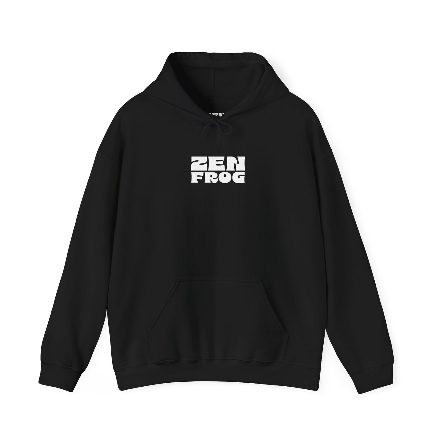 Zen Frog Octopus Unisex Heavy Blend Hooded Sweatshirt, Cozy Graphic Hoodie, Gift for Ocean Lovers, Unique Casual Wear, Relaxed Style