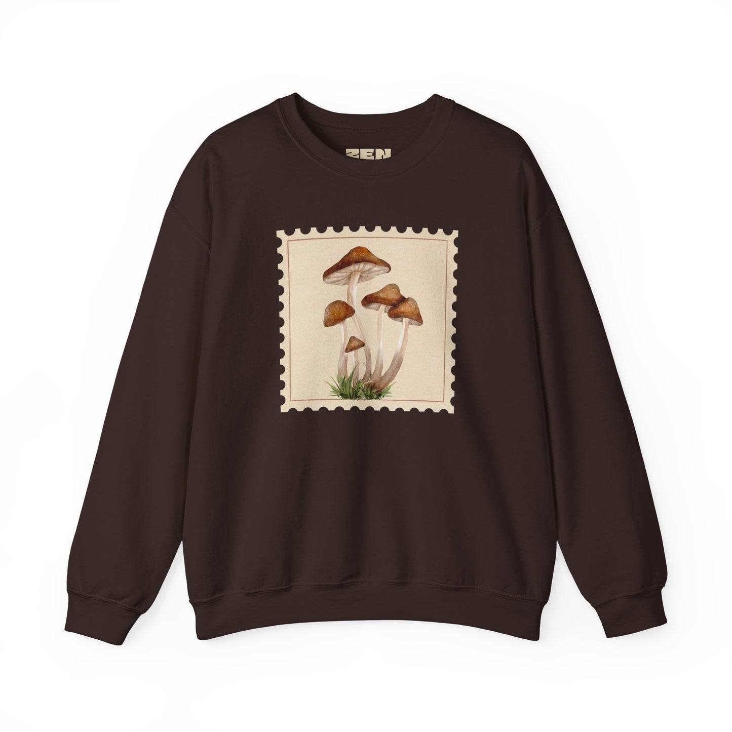 Mushroom Vibes Unisex Crewneck Sweatshirt - Cozy Fashion, Nature Lover Gift, Fall Outfit, Eco-Friendly Style, Perfect for Autumn, Artsy Sweatshirts, Premium, Nature-inspired Crewnecks