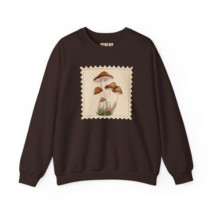Mushroom Vibes Unisex Crewneck Sweatshirt - Cozy Fashion, Nature Lover Gift, Fall Outfit, Eco-Friendly Style, Perfect for Autumn, Artsy Sweatshirts, Premium, Nature-inspired Crewnecks