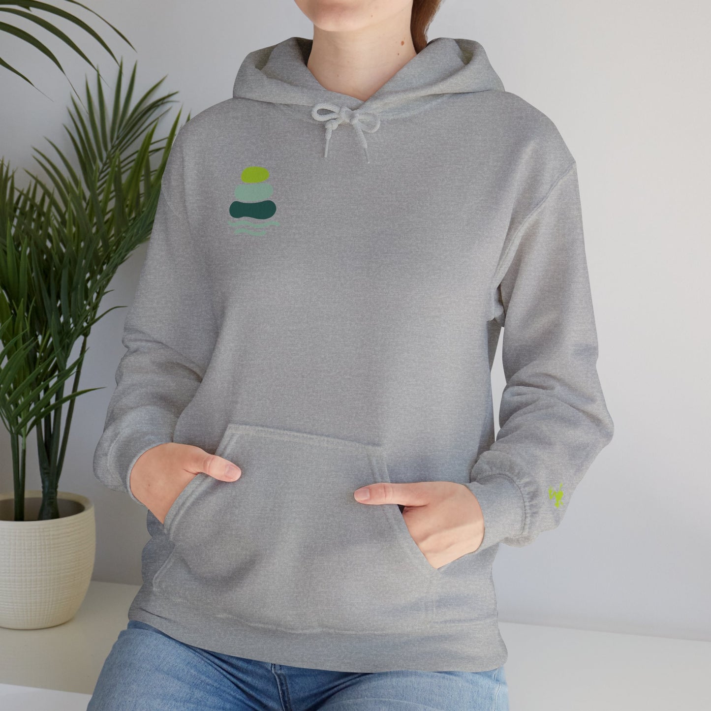 Nature-Inspired Unisex Hooded Sweatshirt, Comfortable Pullover, Casual Clothing, Eco-Friendly Gift, Chill Vibe Hoodie, Relaxing Outfit