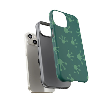 Frog Print Phone Case, Nature Lover Gift, Eco-Friendly Cover, Fun Green Design, Unique Frog Accessories