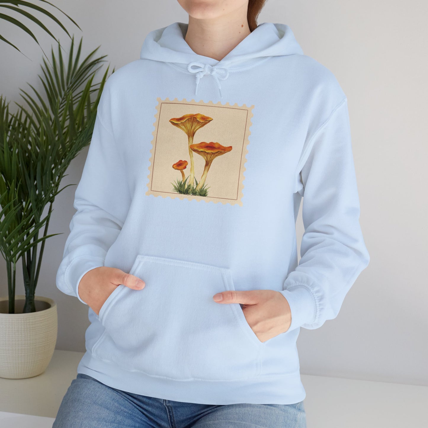 Botanical Print Hoodie, Cozy Sweatshirt, Nature Lover Gift, Comfortable Casual Wear, Fall Fashion, Unisex Hoodie, Comfy Mushroom Hoodie, Nature Vibes, Perfect for Fall
