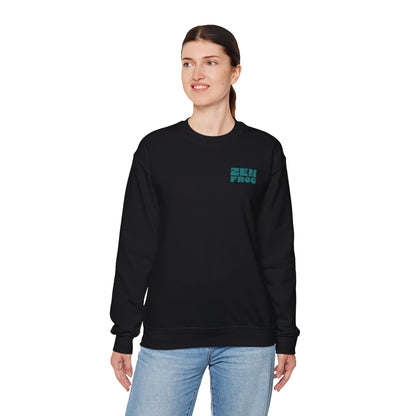 Zen Frog Crewneck Sweatshirt - Relaxed Vibe, Unisex Sweatshirt, Perfect for Cozy Days, Gift for Meditation Lovers, Casual Fashion
