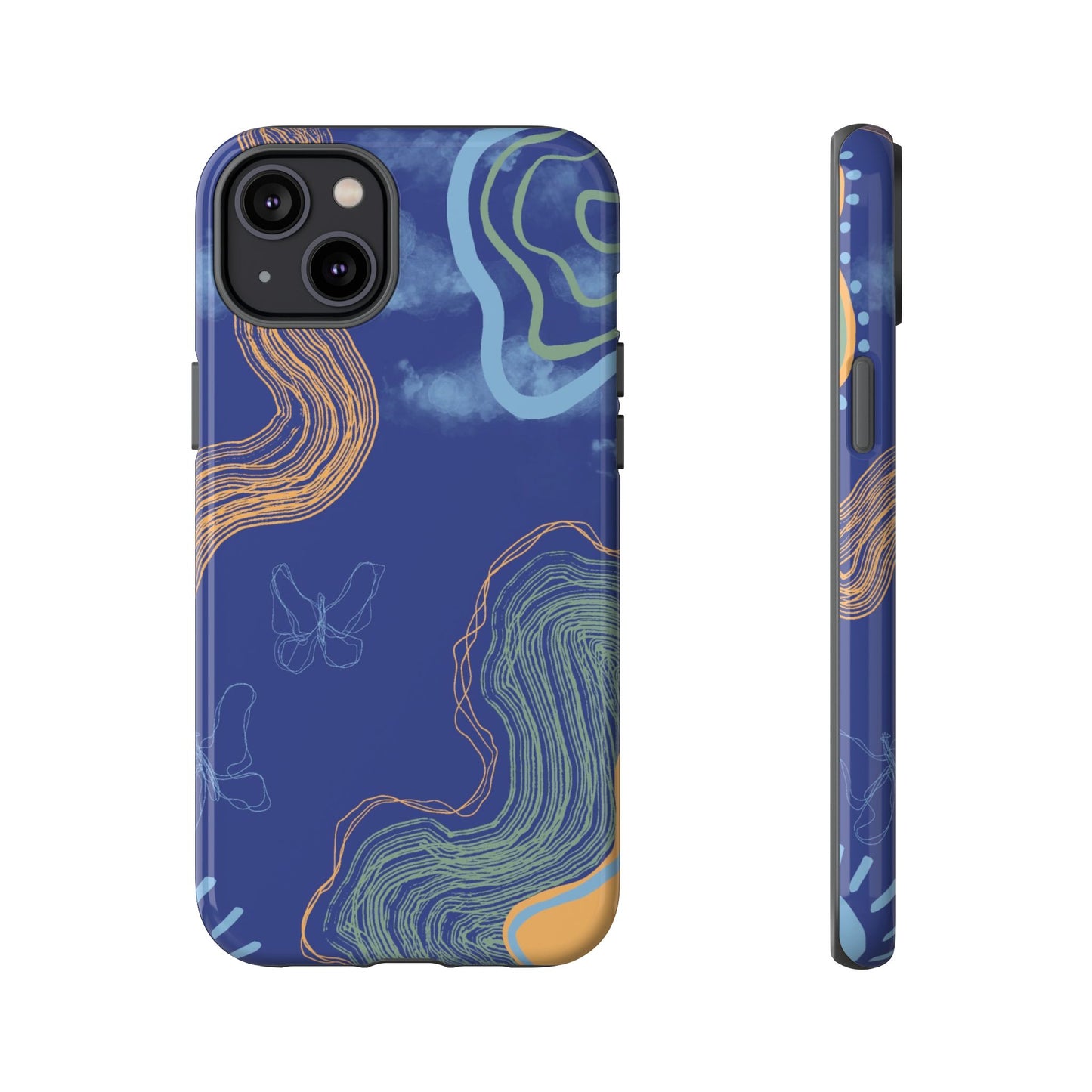 Artistic Phone Case, Abstract Phone Cover, Gift for Her, Modern Design, Boho Phone Case, Unique Phone Accessories