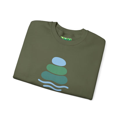 Serene Balance Crewneck Sweatshirt, Cozy Layering Piece, Casual Everyday Wear, Ideal for Relaxation, Gift for Mindfulness Enthusiasts