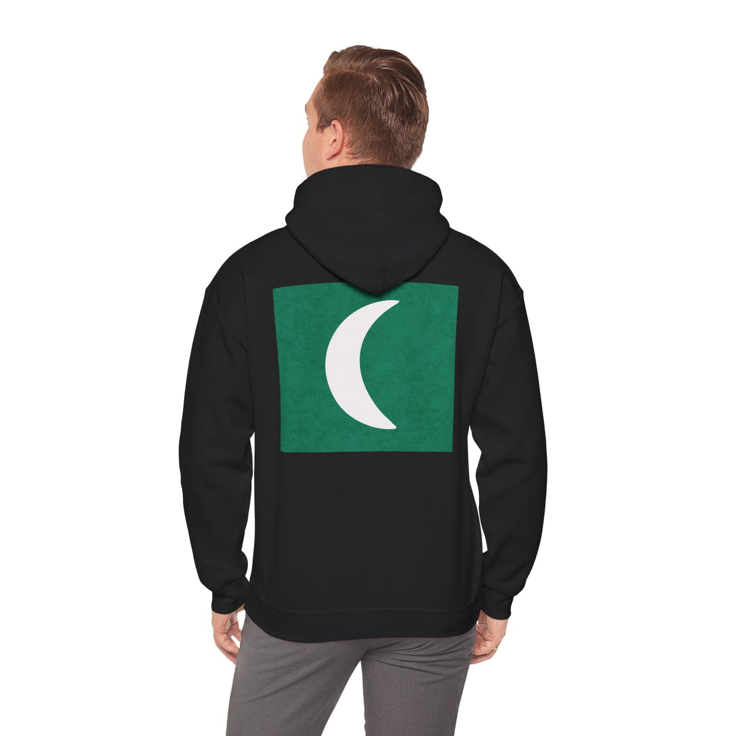 Zen Frog Hooded Sweatshirt - Cozy Unisex Hoodie, Casual Wear, Spring Fashion, Unique Gifts, Streetwear Style, Simple Moon Design, Gift for Him, Gift for Her