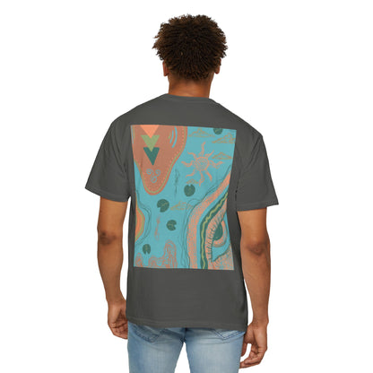 Vibrant Unisex Graphic T-shirt, Bohemian Tee, Casual Wear, Gift for Friends, Festival Apparel, Summer Style, Unique Design