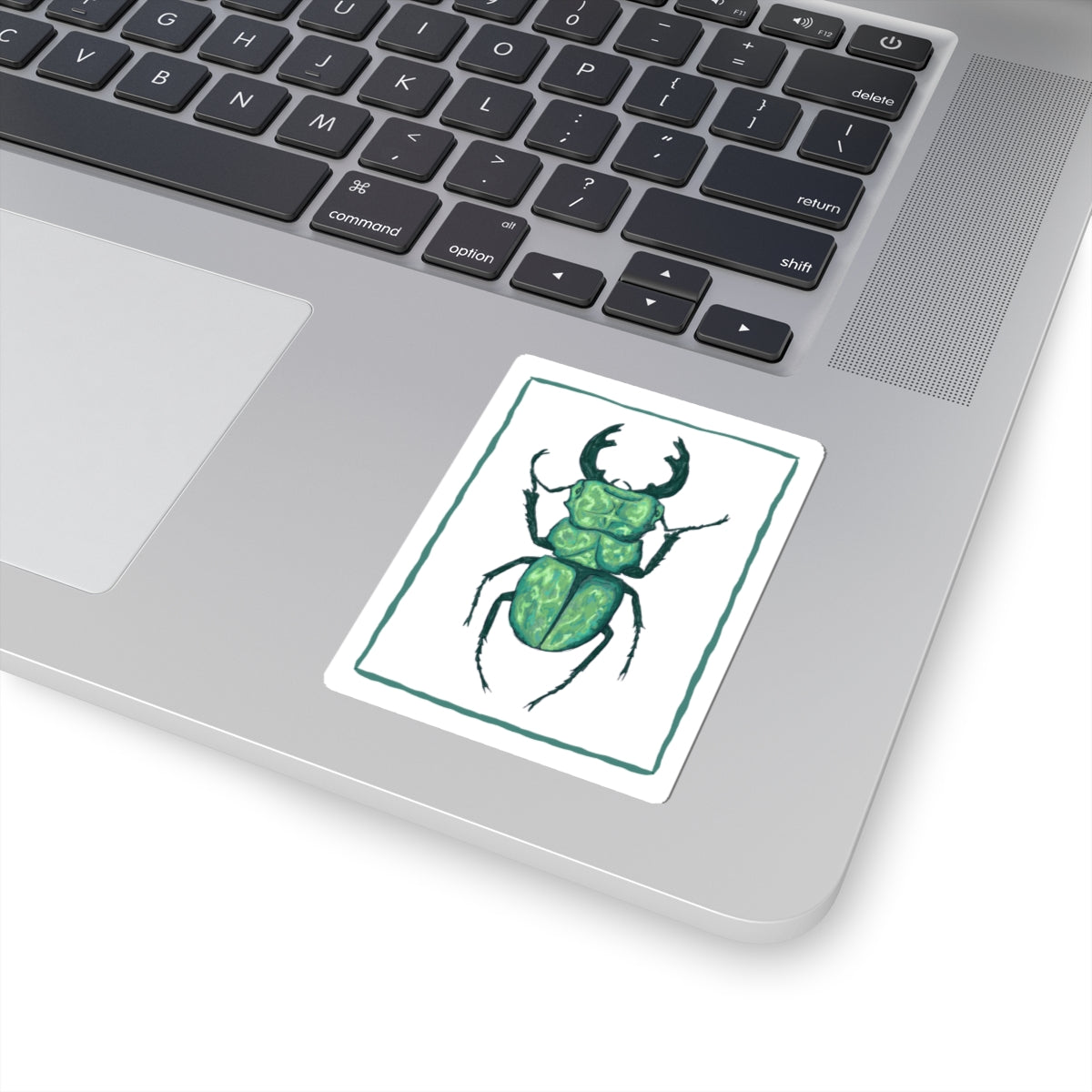 Eclectic Beetle Kiss-Cut Stickers, Nature Lover Decor, Creepy-Crawly Gifts, Fun Laptop Accessories, Artistic Bug Art, Unique Decor