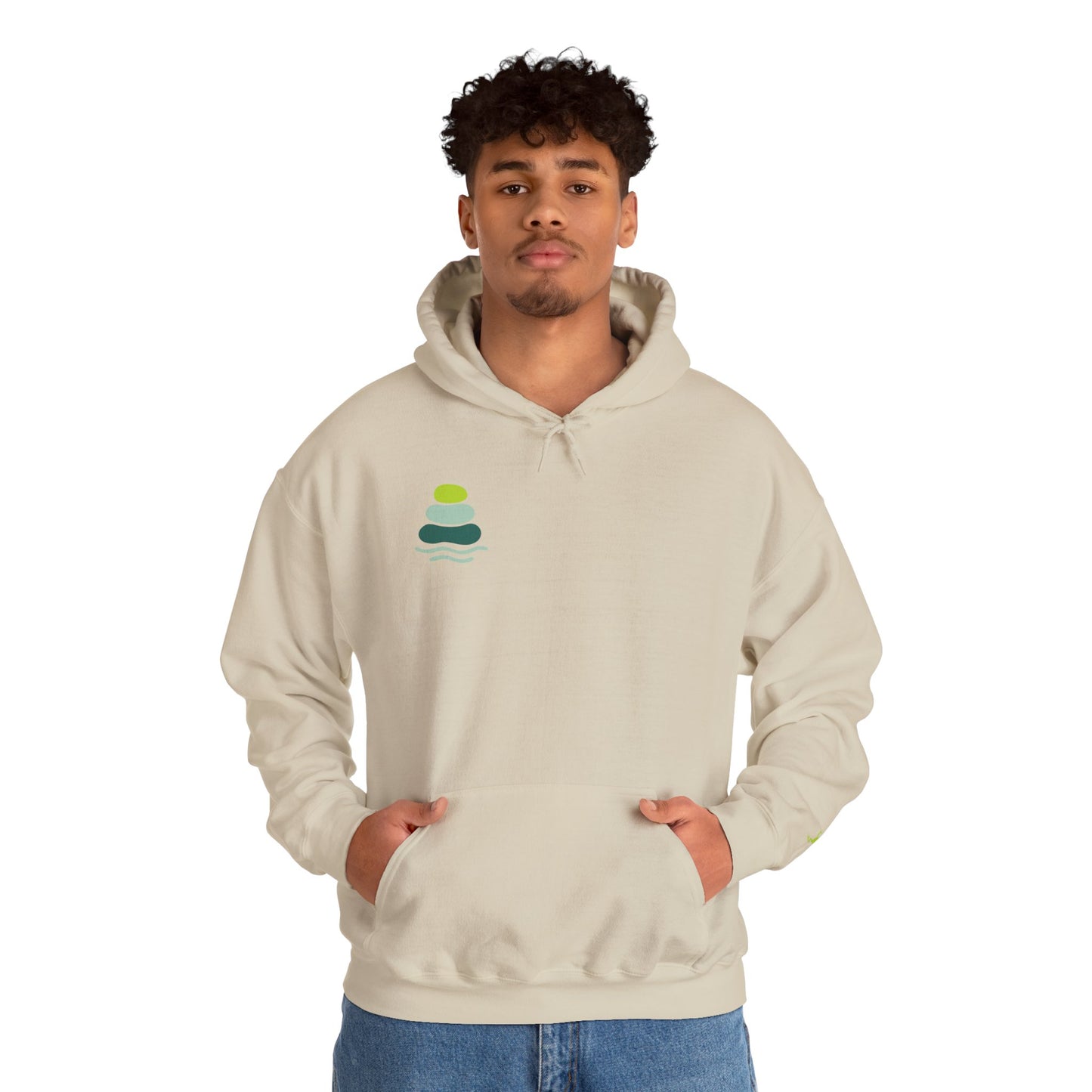 Nature-Inspired Unisex Hooded Sweatshirt, Comfortable Pullover, Casual Clothing, Eco-Friendly Gift, Chill Vibe Hoodie, Relaxing Outfit