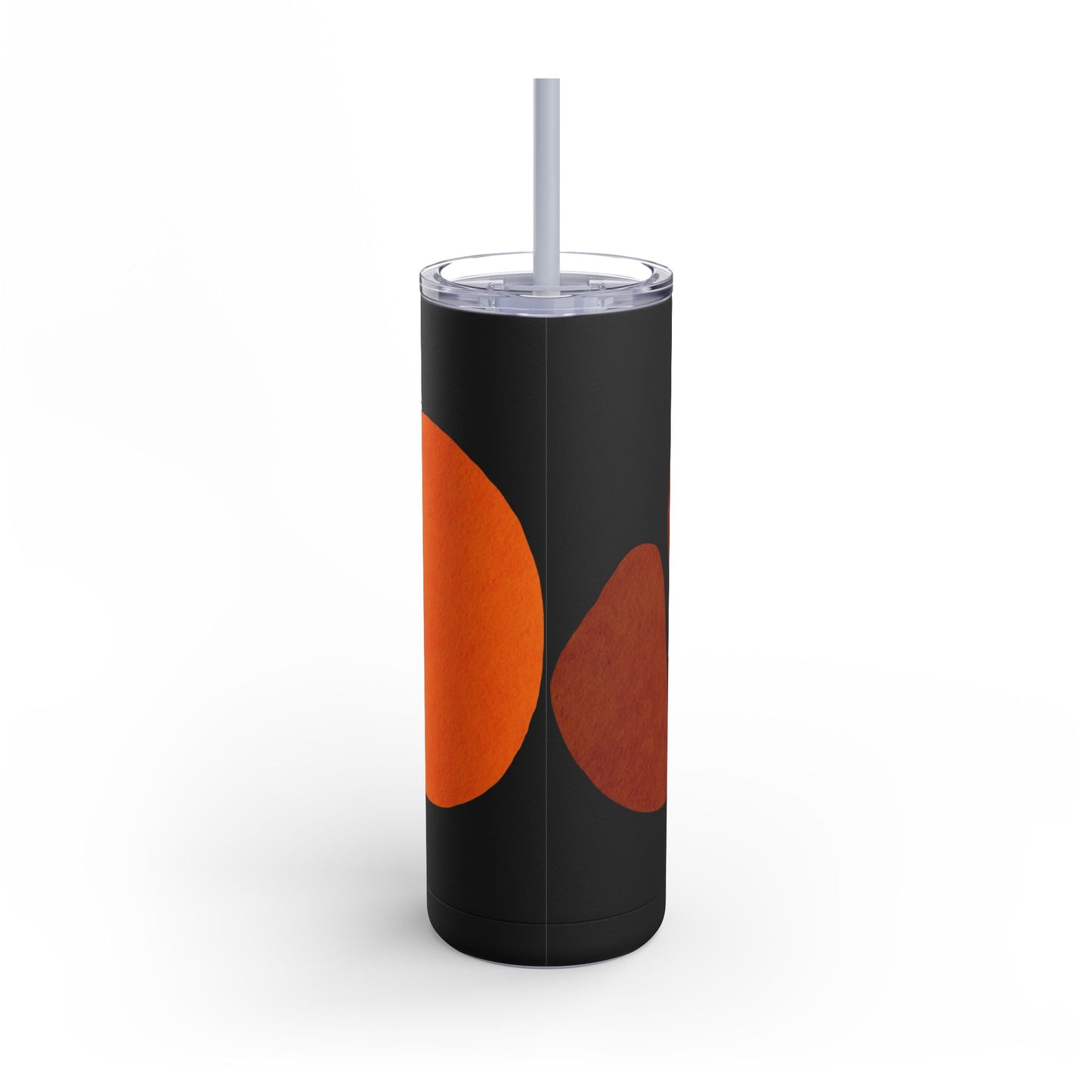 Modern Abstract Skinny Tumbler with Straws, Trendy Drinkware for Stylish Hydration, Ideal for Gifts, Home, and Parties