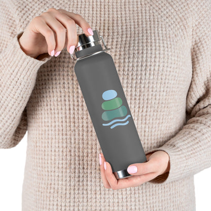 Calm Oasis Water Bottle | Insulated Hydration Flask for Yoga, Travel, Exercise, Eco-friendly Gift, Outdoor Adventures, Gift for Him, Gift for Her