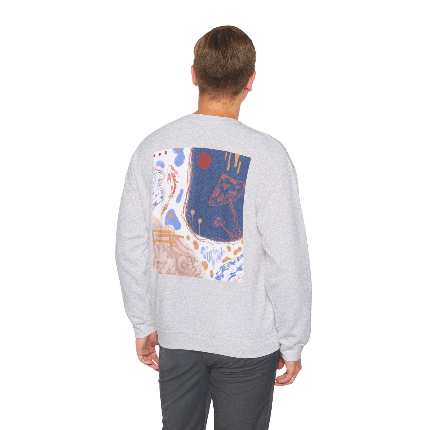 Artistic Unisex Crewneck Sweatshirt - Cozy Comfort, Colorful Designs, Gifts for Art Lovers, Relaxing Vibes, Everyday Wear, Unique Style