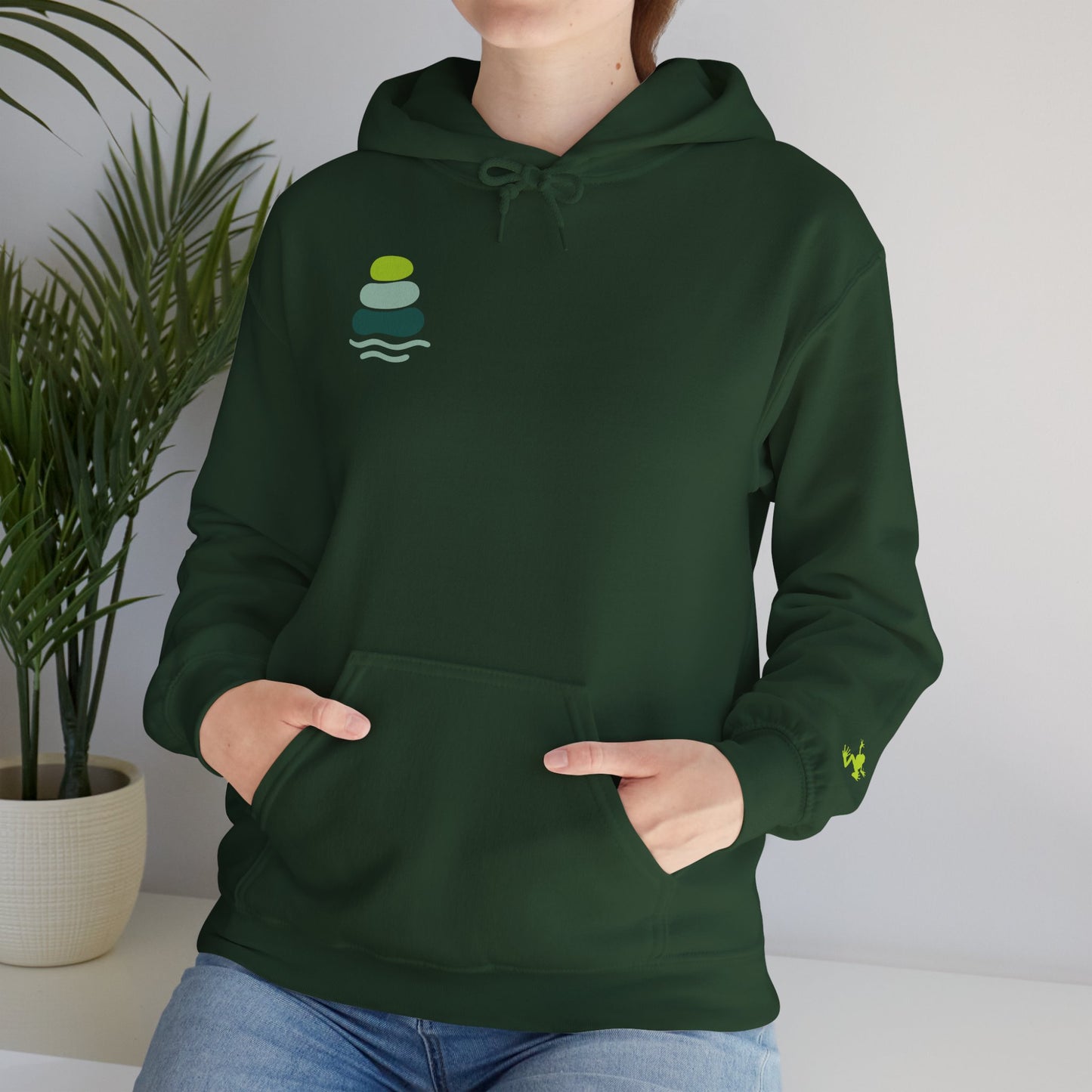 Nature-Inspired Unisex Hooded Sweatshirt, Comfortable Pullover, Casual Clothing, Eco-Friendly Gift, Chill Vibe Hoodie, Relaxing Outfit