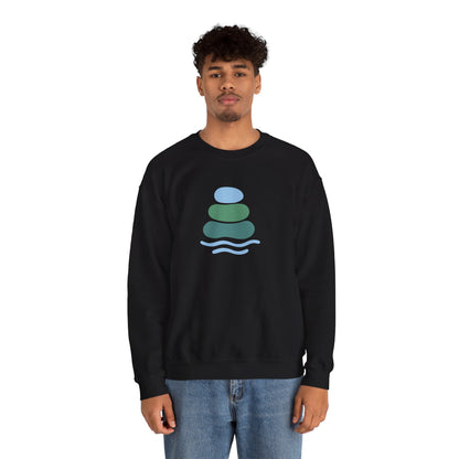 Serene Balance Crewneck Sweatshirt, Cozy Layering Piece, Casual Everyday Wear, Ideal for Relaxation, Gift for Mindfulness Enthusiasts