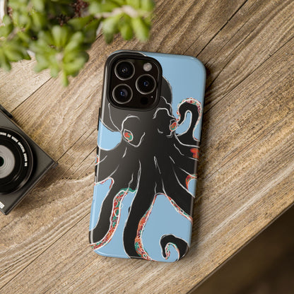 Octopus Tough Phone Case, Sea Creature Design, Ocean Lover Gift, Unique Phone Cover, Underwater Artwork