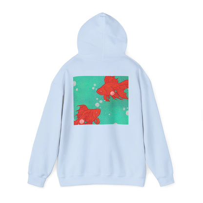 Colorful Goldfish Hoodie, Unisex Sweatshirt, Cozy Everyday Wear, Perfect for Gifts, Fun Fashion for Animal Lovers, Vibrant Pullover