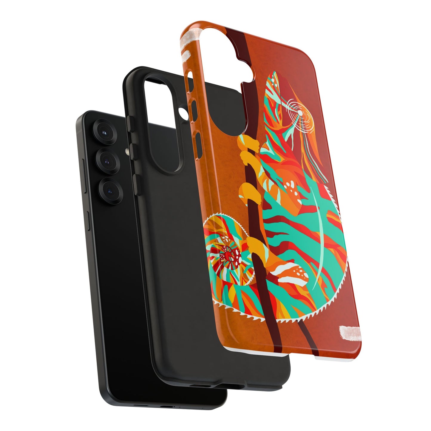 Chameleon Phone Case - Vibrant Artistic Design, Tough Cases for Animal Lovers, Unique Gift, Eco-Friendly Protection