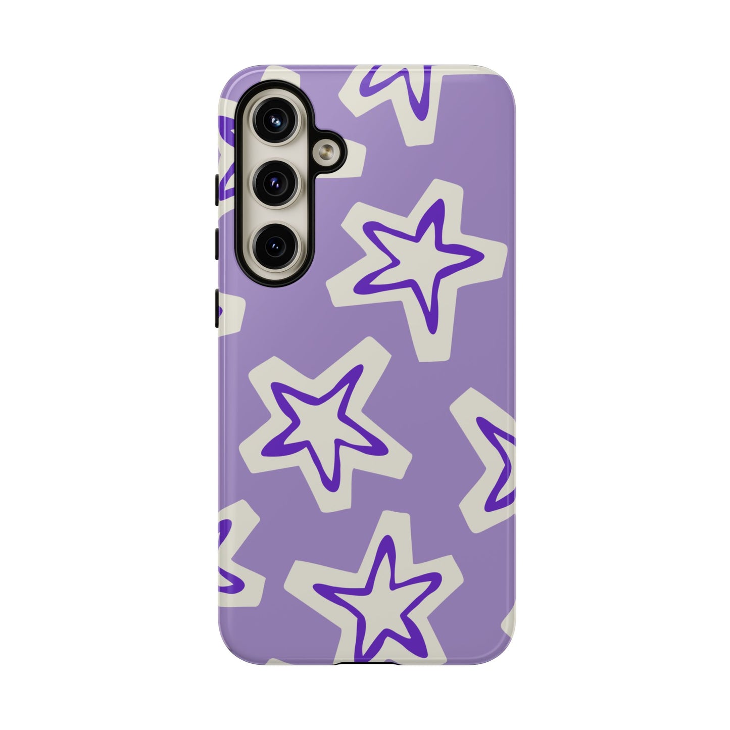 Starry Pattern Phone Case, Cute Star Design, Tough Phone Cover, Gifts for Her, Stylish Phone Accessory