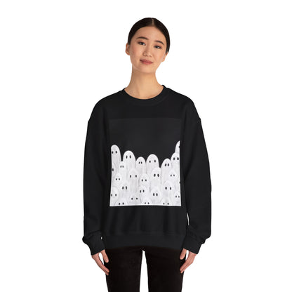 Painted Ghosts Crewneck | Cozy Sweatshirt, Perfect for Halloween, Fall, and Spooky Season
