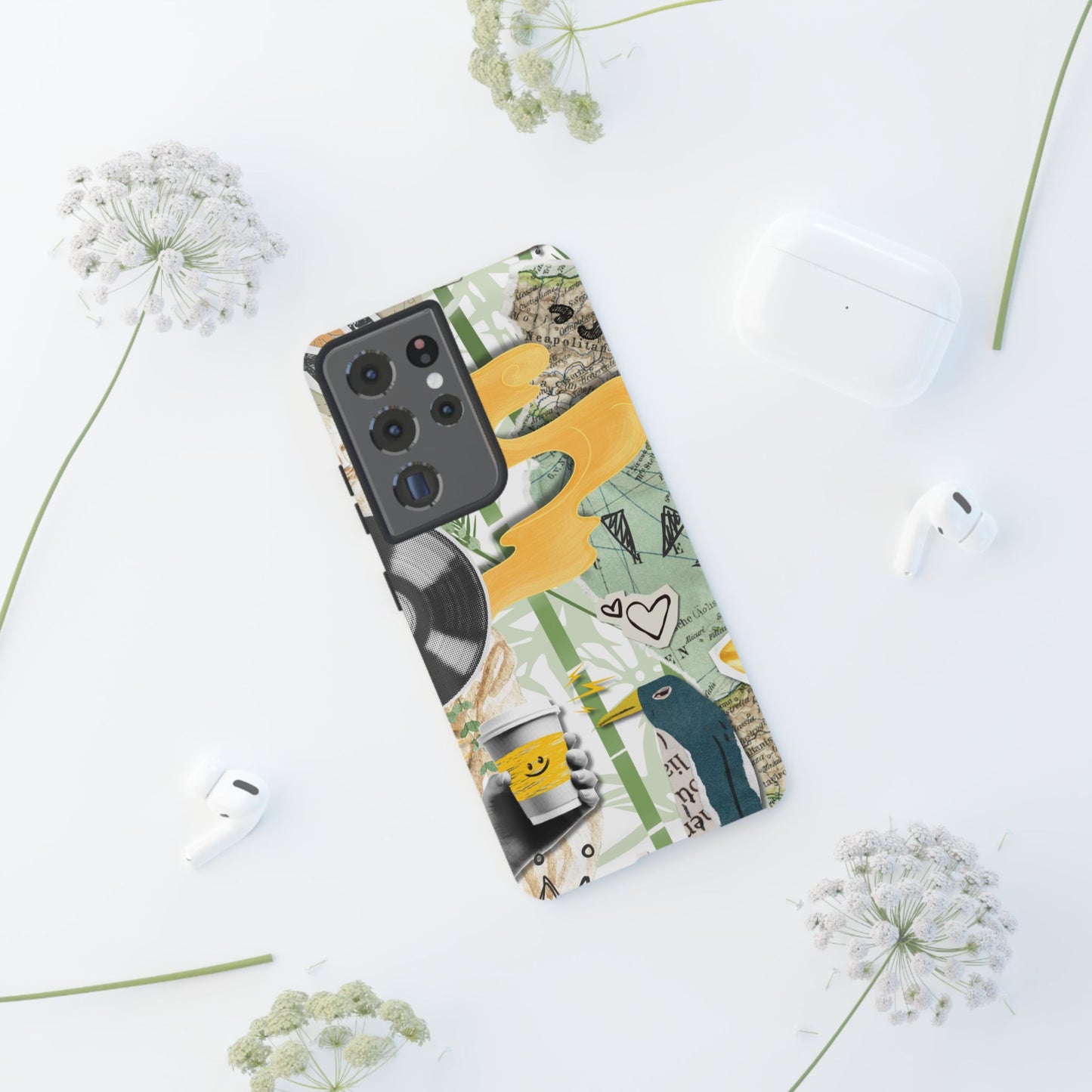 Artistic Phone Case, Unique Cell Phone Cover, Trendy Gifts for Music Lovers, Eco-Friendly Phone Accessory, Stylish Tech Gifts, Cool Cases, Unique Phone Cases