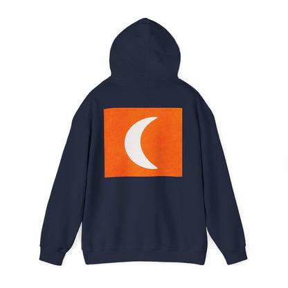 Zen Frog & Moon Unisex Hoodie, Cozy Sweatshirt for Relaxation, Gifts for Nature Lovers, Festival Wear, Everyday Comfort